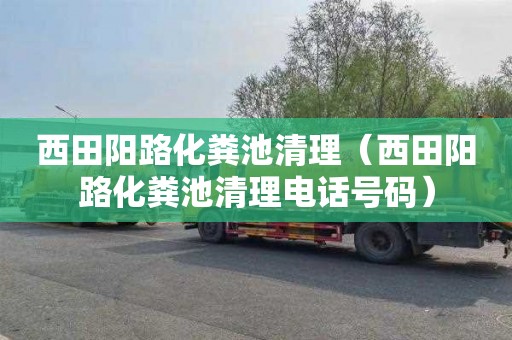 西田阳路化粪池清理（西田阳路化粪池清理电话号码）