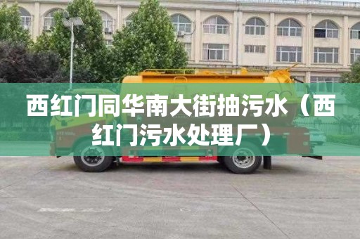 西红门同华南大街抽污水（西红门污水处理厂）