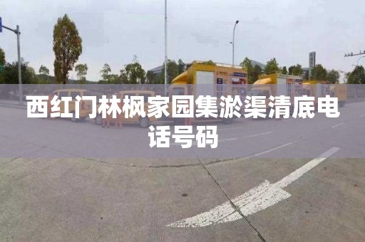 西红门林枫家园集淤渠清底电话号码