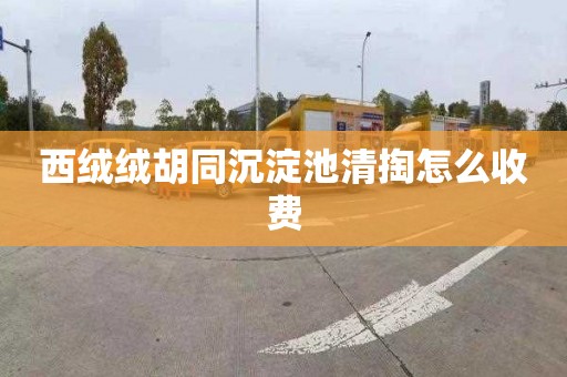 西绒绒胡同沉淀池清掏怎么收费