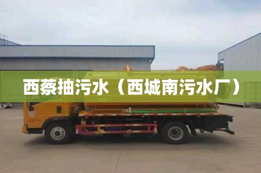 西蔡抽污水（西城南污水厂）