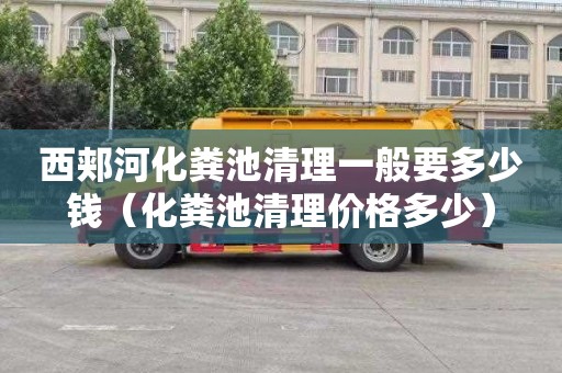 西郏河化粪池清理一般要多少钱（化粪池清理价格多少）