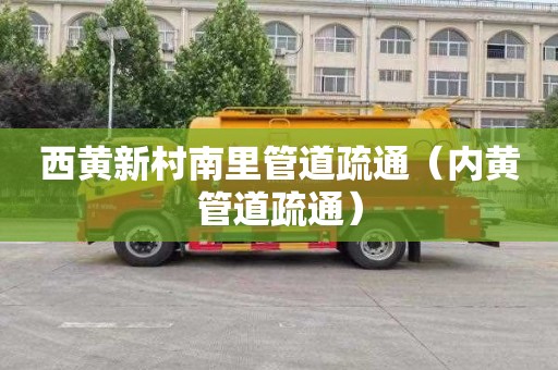 西黄新村南里管道疏通（内黄管道疏通）