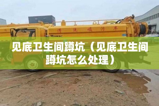 见底卫生间蹲坑（见底卫生间蹲坑怎么处理）