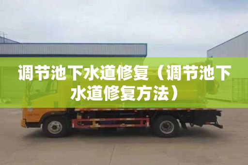 调节池下水道修复（调节池下水道修复方法）