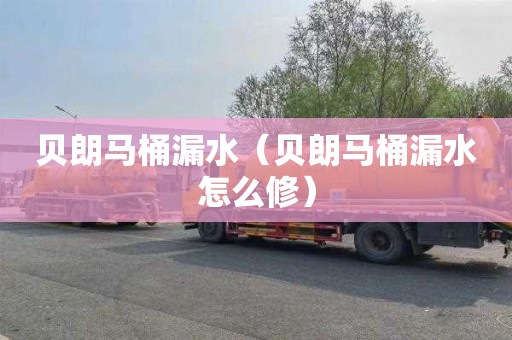 贝朗马桶漏水（贝朗马桶漏水怎么修）