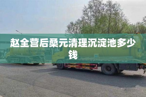 赵全营后桑元清理沉淀池多少钱