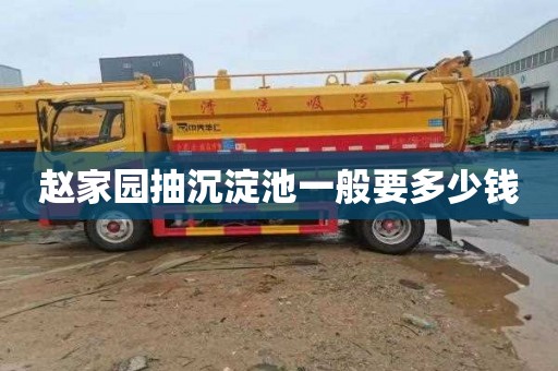 赵家园抽沉淀池一般要多少钱
