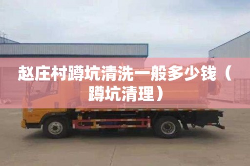 赵庄村蹲坑清洗一般多少钱（蹲坑清理）