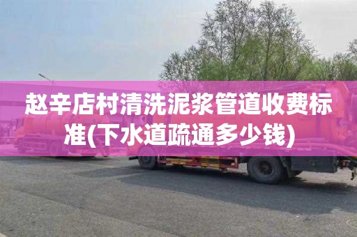 赵辛店村清洗泥浆管道收费标准(下水道疏通多少钱)
