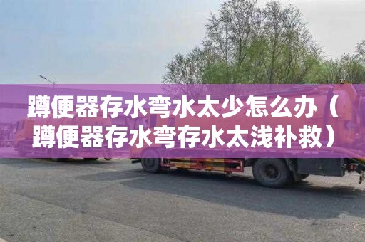 蹲便器存水弯水太少怎么办（蹲便器存水弯存水太浅补救）
