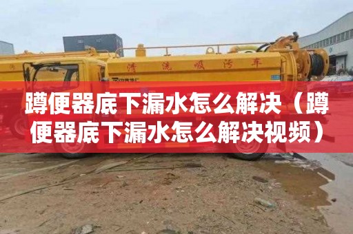 蹲便器底下漏水怎么解决（蹲便器底下漏水怎么解决视频）