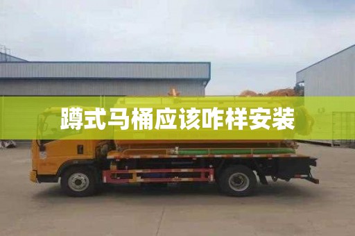 蹲式马桶应该咋样安装