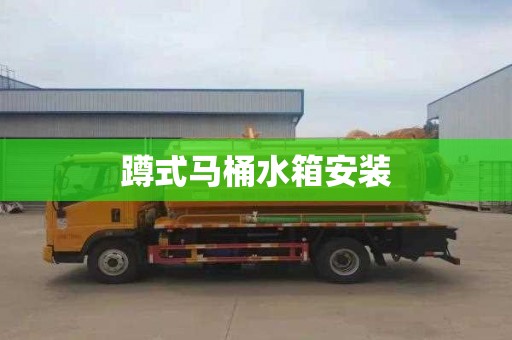蹲式马桶水箱安装