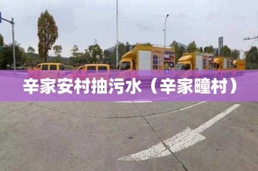 辛家安村抽污水（辛家疃村）