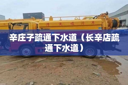辛庄子疏通下水道（长辛店疏通下水道）