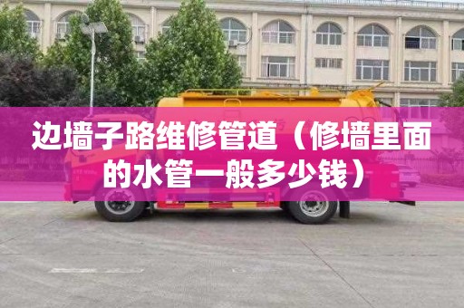 边墙子路维修管道（修墙里面的水管一般多少钱）