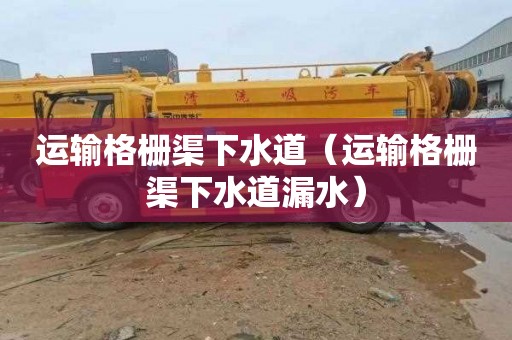 运输格栅渠下水道（运输格栅渠下水道漏水）