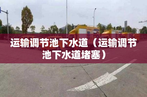 运输调节池下水道（运输调节池下水道堵塞）