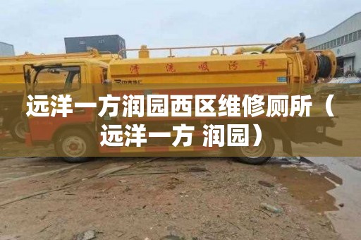 远洋一方润园西区维修厕所（远洋一方 润园）
