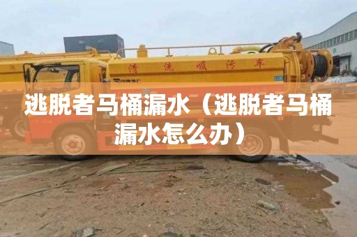 逃脱者马桶漏水（逃脱者马桶漏水怎么办）