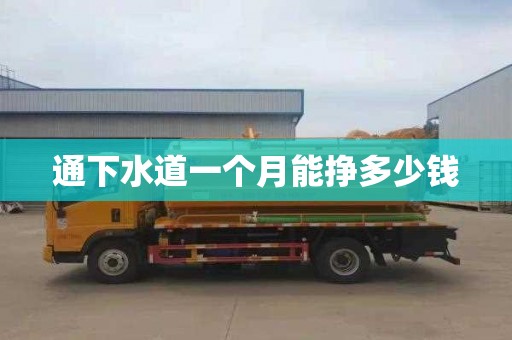 通下水道一个月能挣多少钱