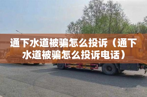 通下水道被骗怎么投诉（通下水道被骗怎么投诉电话）