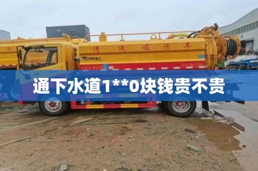 通下水道1**0块钱贵不贵