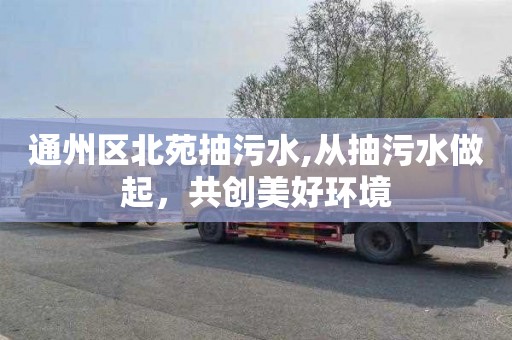 通州区北苑抽污水,从抽污水做起，共创美好环境