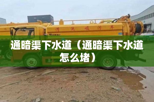 通暗渠下水道（通暗渠下水道怎么堵）