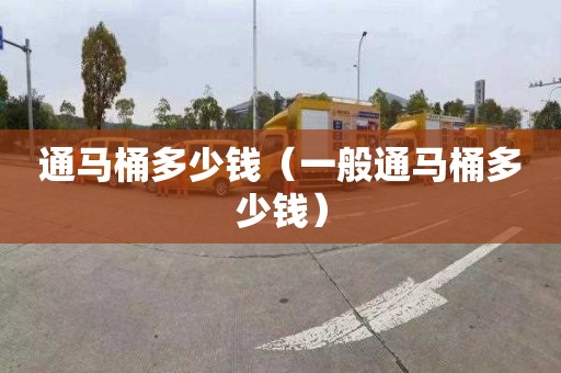 通马桶多少钱（一般通马桶多少钱）