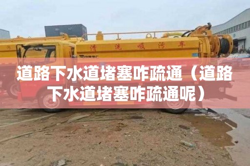 道路下水道堵塞咋疏通（道路下水道堵塞咋疏通呢）