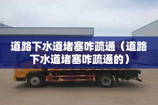 道路下水道堵塞咋疏通（道路下水道堵塞咋疏通的）
