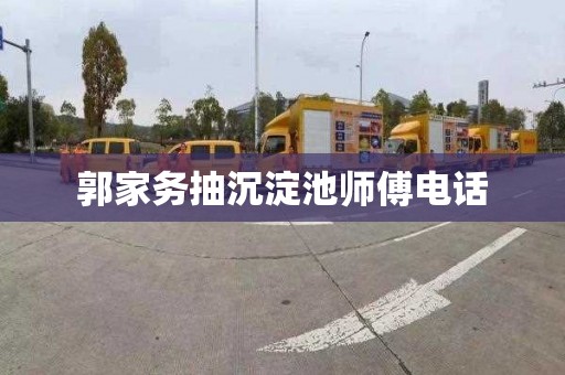 郭家务抽沉淀池师傅电话