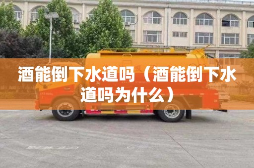 酒能倒下水道吗（酒能倒下水道吗为什么）