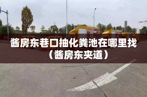 酱房东巷口抽化粪池在哪里找（酱房东夹道）
