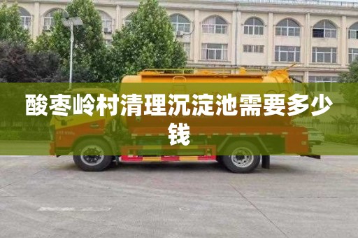 酸枣岭村清理沉淀池需要多少钱