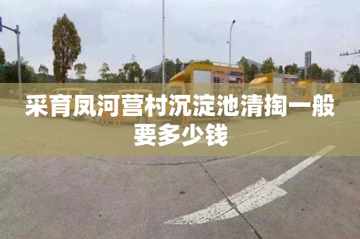 采育凤河营村沉淀池清掏一般要多少钱
