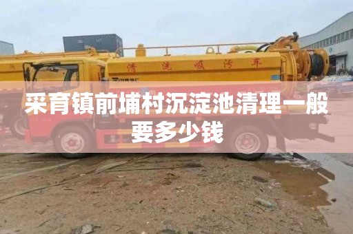 采育镇前埔村沉淀池清理一般要多少钱