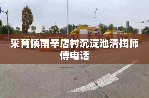 采育镇南辛店村沉淀池清掏师傅电话