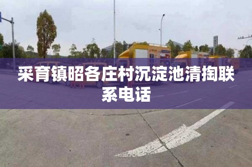 采育镇昭各庄村沉淀池清掏联系电话