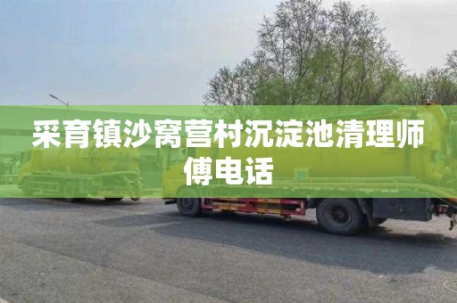 采育镇沙窝营村沉淀池清理师傅电话