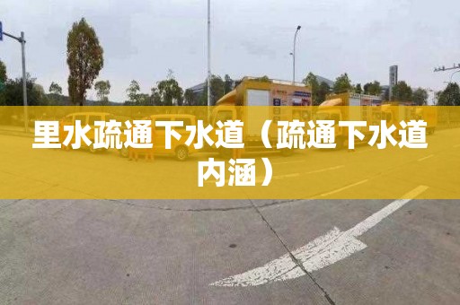 里水疏通下水道（疏通下水道 内涵）
