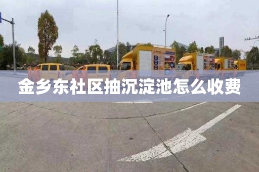 金乡东社区抽沉淀池怎么收费