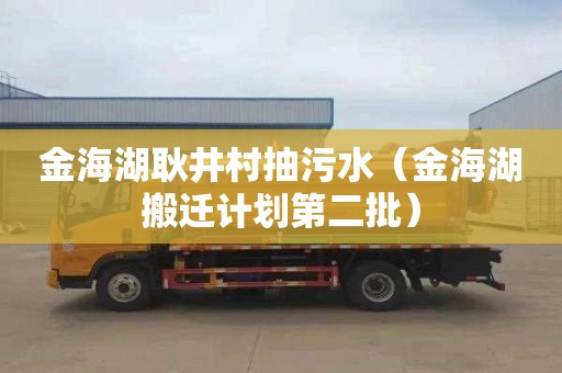 金海湖耿井村抽污水（金海湖搬迁计划第二批）