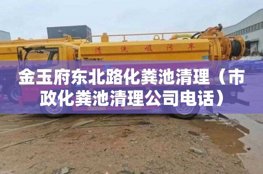 金玉府东北路化粪池清理（市政化粪池清理公司电话）