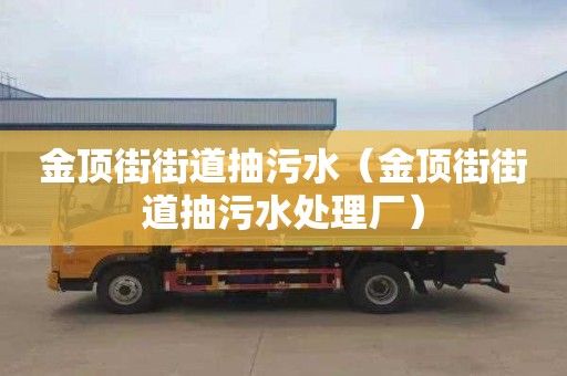 金顶街街道抽污水（金顶街街道抽污水处理厂）