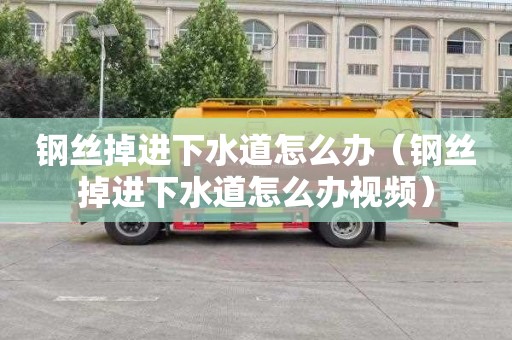 钢丝掉进下水道怎么办（钢丝掉进下水道怎么办视频）