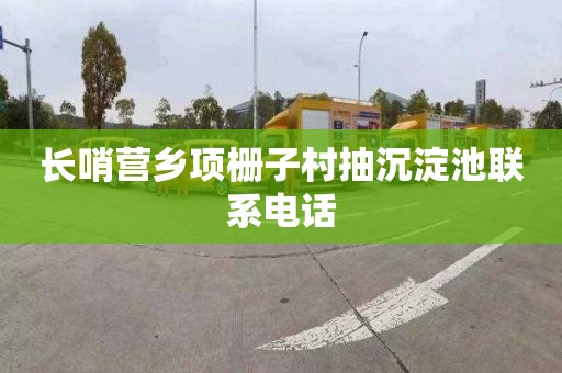 长哨营乡项栅子村抽沉淀池联系电话