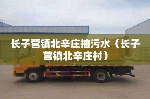 长子营镇北辛庄抽污水（长子营镇北辛庄村）